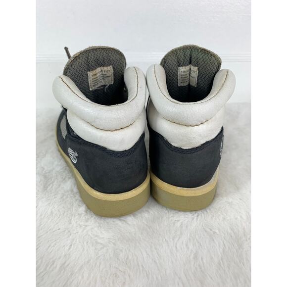 Timberland Toddler Field Boots Dark Navy White Nubuck Lace-Up Size 10M - Picture 3 of 8